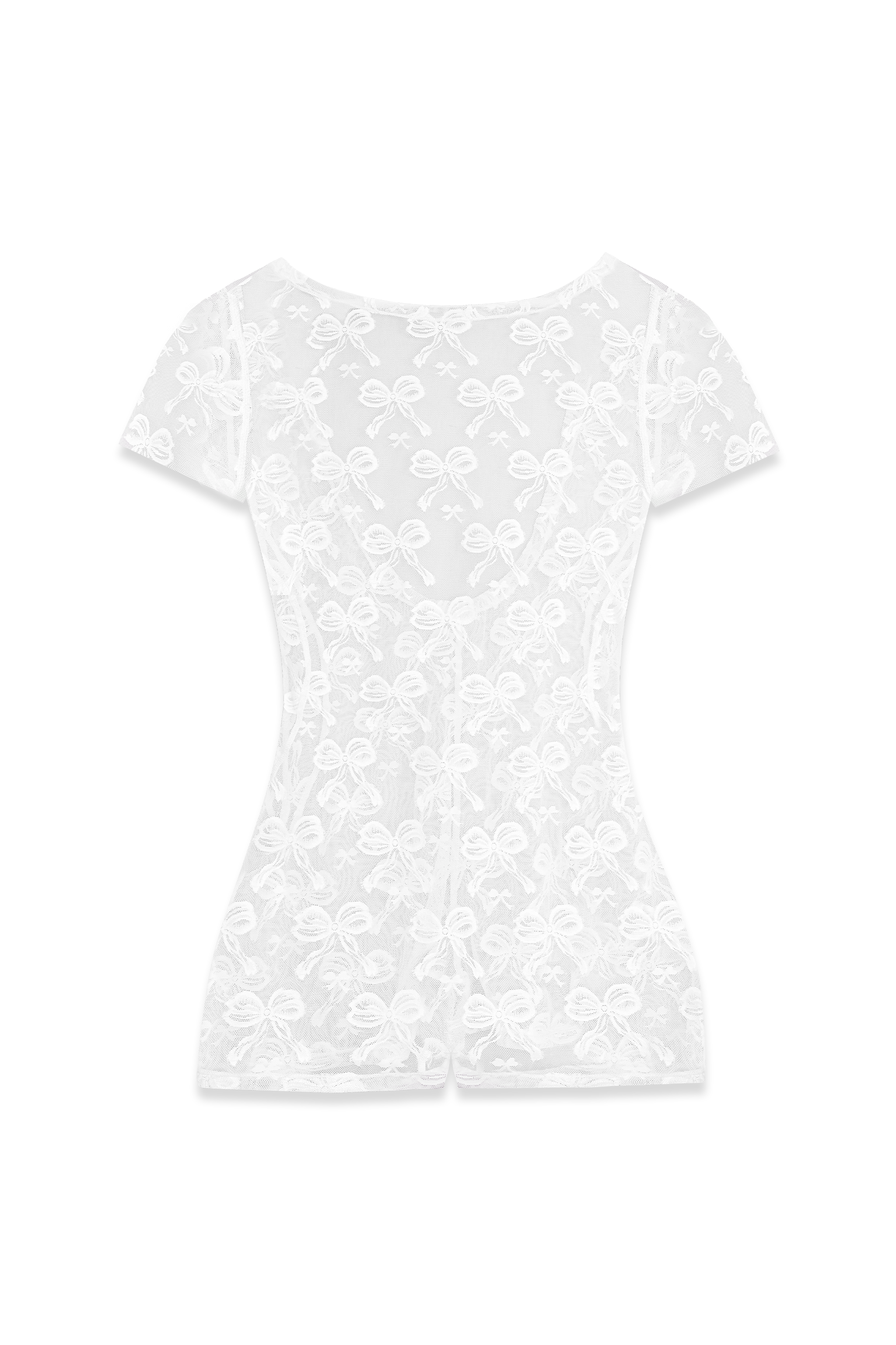 Lullaby Lace Romper in White